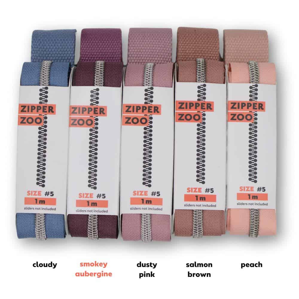 zipper zoo | gurtband | smokey aubergine - floydthefox