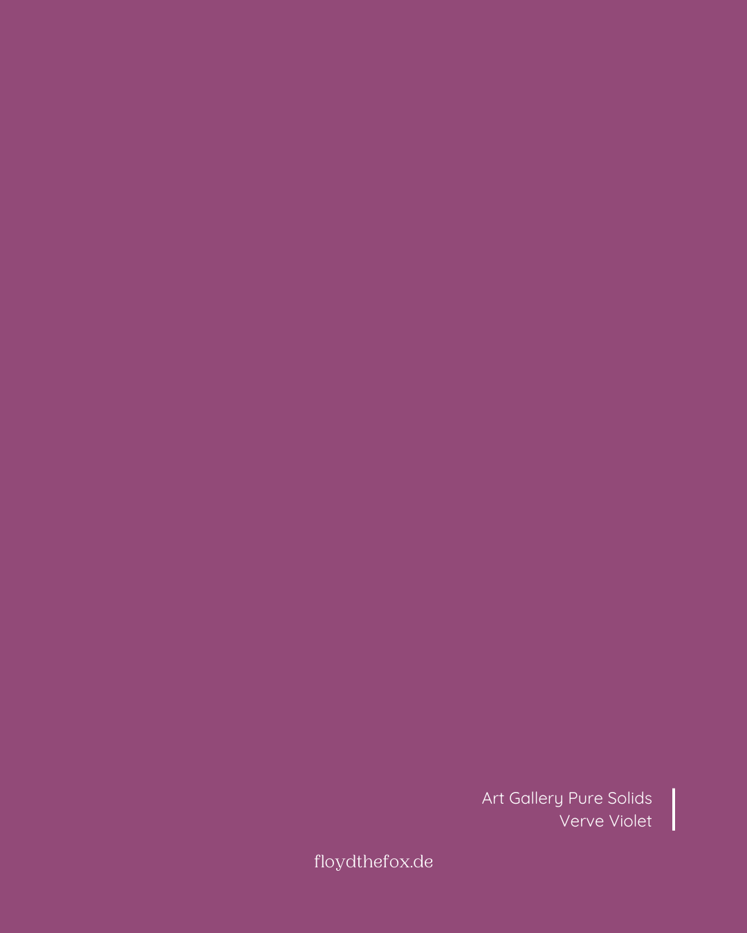 verve violet | art gallery PURE solids - floydthefox