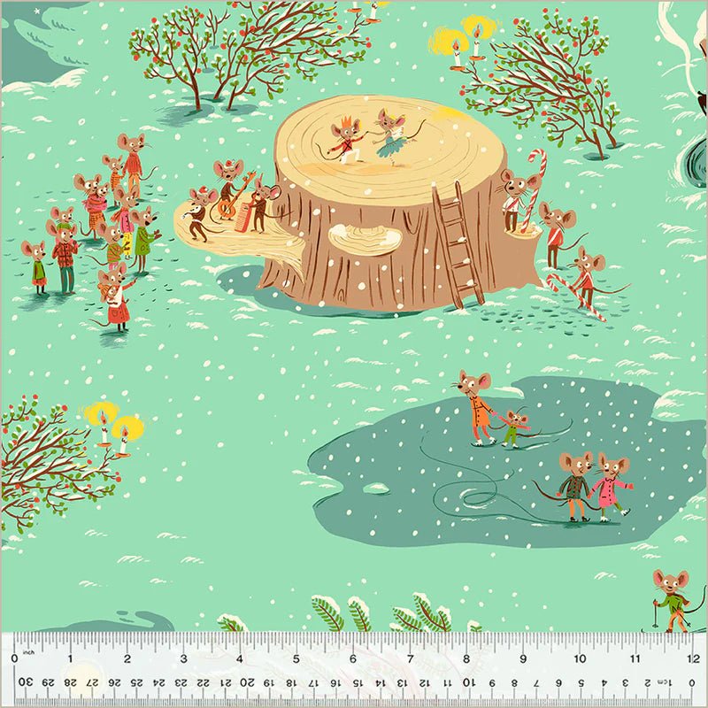 windham fabrics | heather ross studio edit | christmas mice - floydthefox