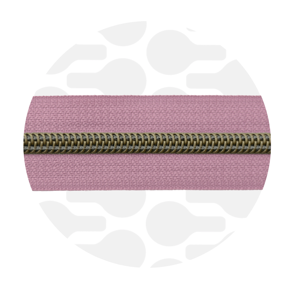 zipper zoo | endlos - reißverschluss | dusty pink - floydthefox