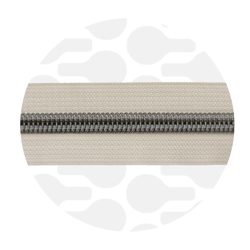 zipper zoo | endlos - reißverschluss | off white 1m - floydthefox