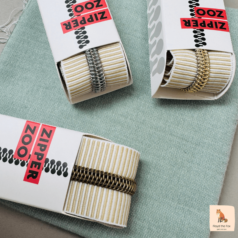 zipper zoo | endlos - reißverschluss | striped beach - floydthefox