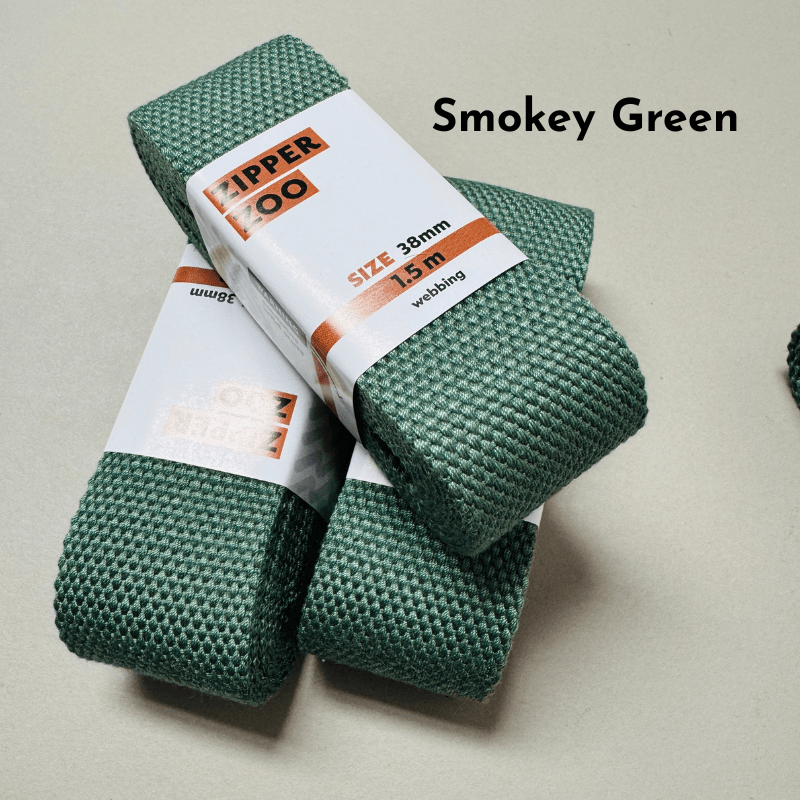 zipper zoo | gurtband | smokey green - floydthefox
