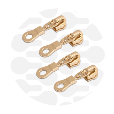 zipper zoo | schieber | gold - floydthefox