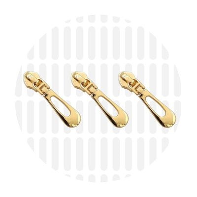 zipper zoo | schieber | gold - floydthefox