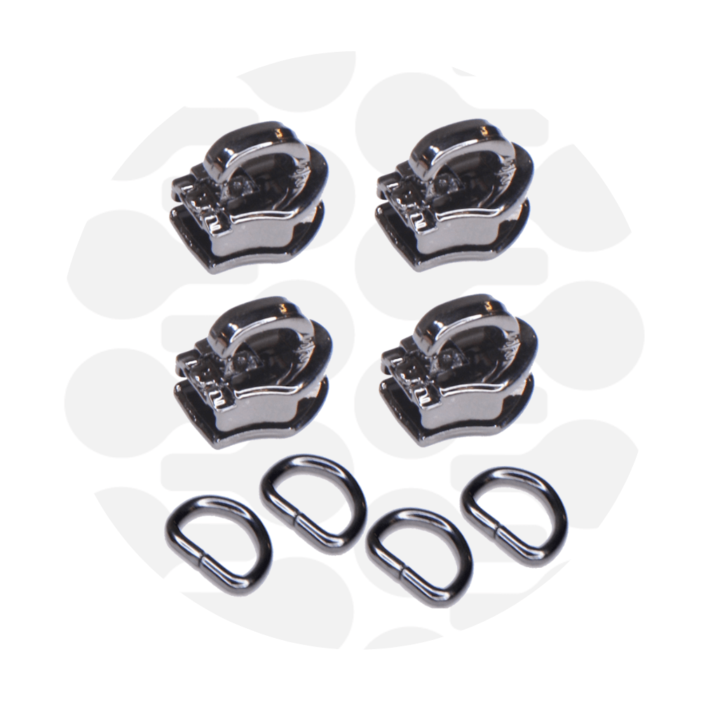 zipper zoo | schieber | gun metal - floydthefox