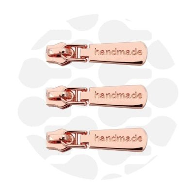 zipper zoo | schieber | rosé gold - floydthefox