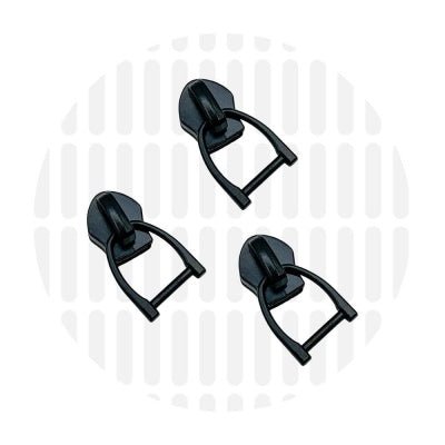 zipper zoo | schieber | schwarz - floydthefox