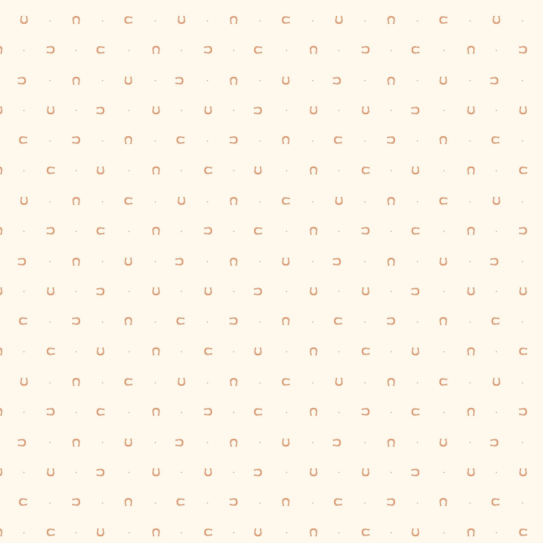 figo fabrics | lucky charms | horseshoe cream metallic - floydthefox