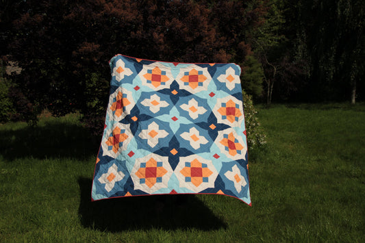 quiltkit | toad and sew | garden glow | octopurse colour way