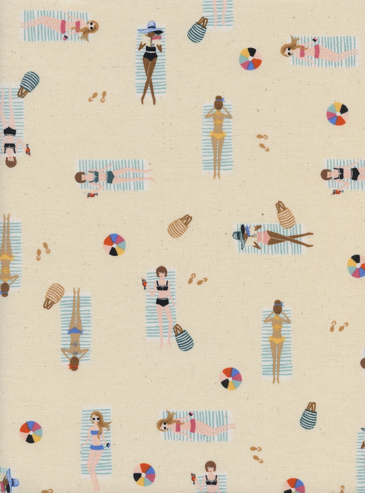 cotton+steel | amalfi | sun girls natural - floydthefox
