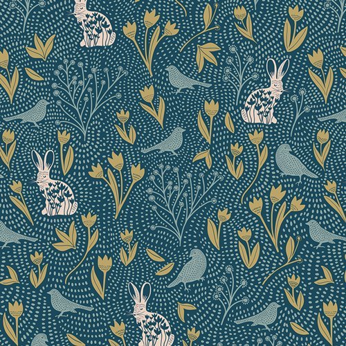 art gallery fabrics | spring equinox | nesting season night - floydthefox