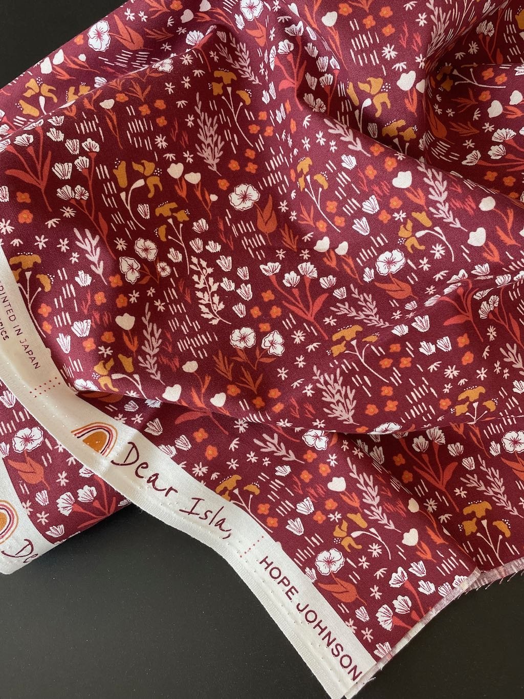 cotton+steel | dear isla | meadow deep rose - floydthefox