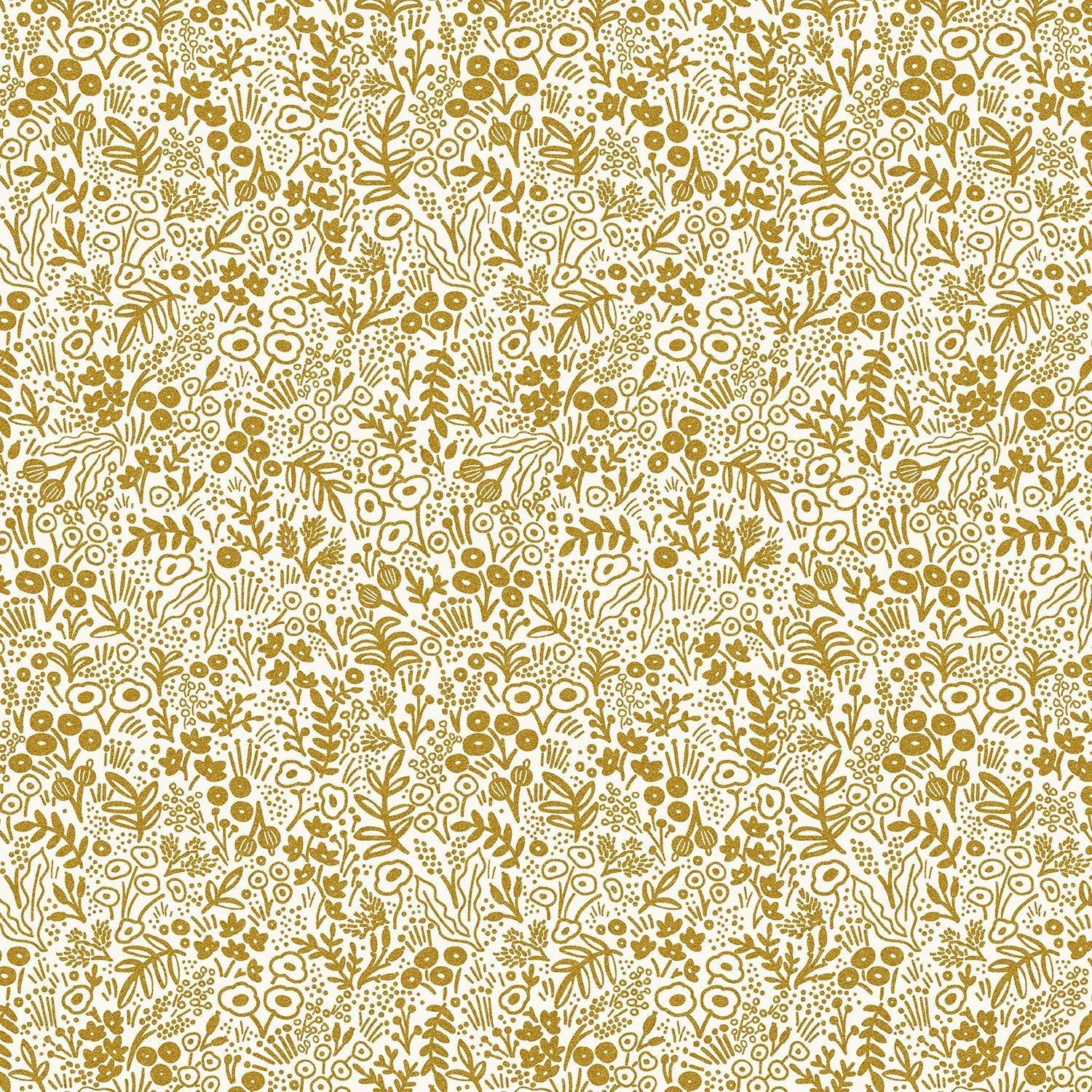 cotton+steel | rifle paper basics | tapestry gold metallic - floydthefox