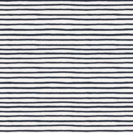 cotton+steel | rifle paper co. | festive stripe navy - floydthefox