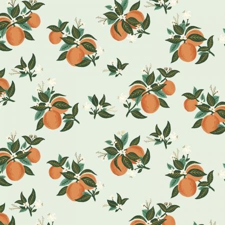 cotton+steel | rifle paper co | primavera | orange blossom metallic - floydthefox
