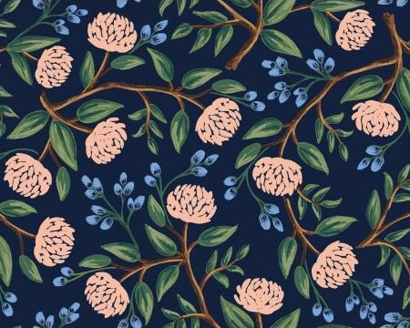cotton+steel | rifle paper co. | wildwood | peonies navy - floydthefox