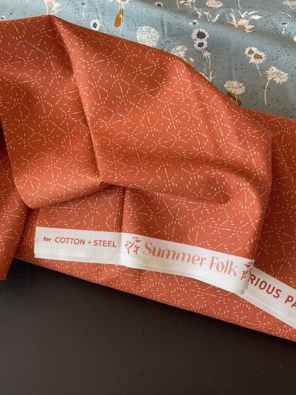 cotton+steel | summer folk | curious paths - rose - floydthefox