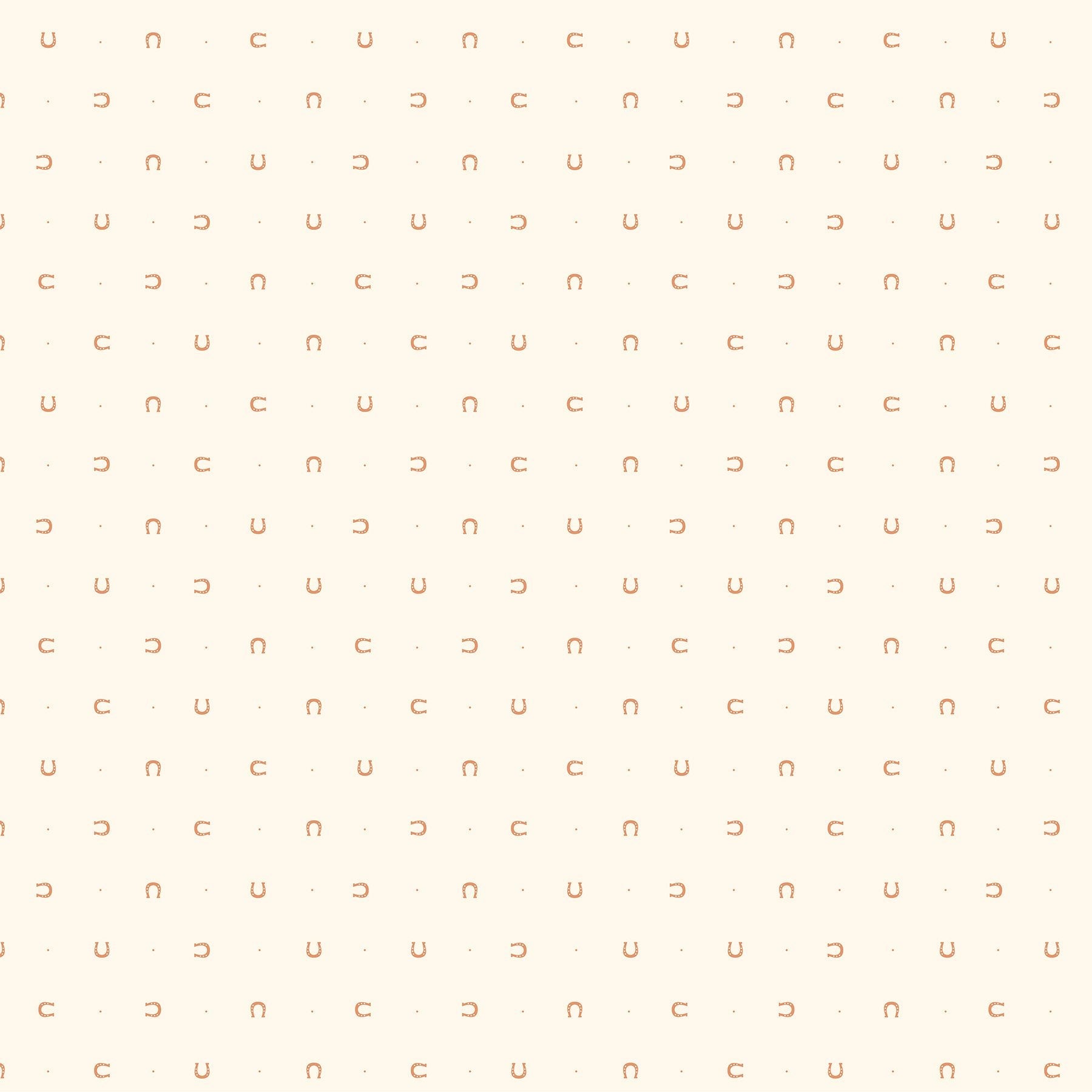 figo fabrics | lucky charms | horseshoe cream metallic - floydthefox