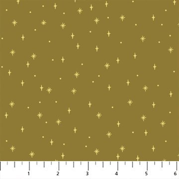 figo fabrics | noel | stars olive - floydthefox
