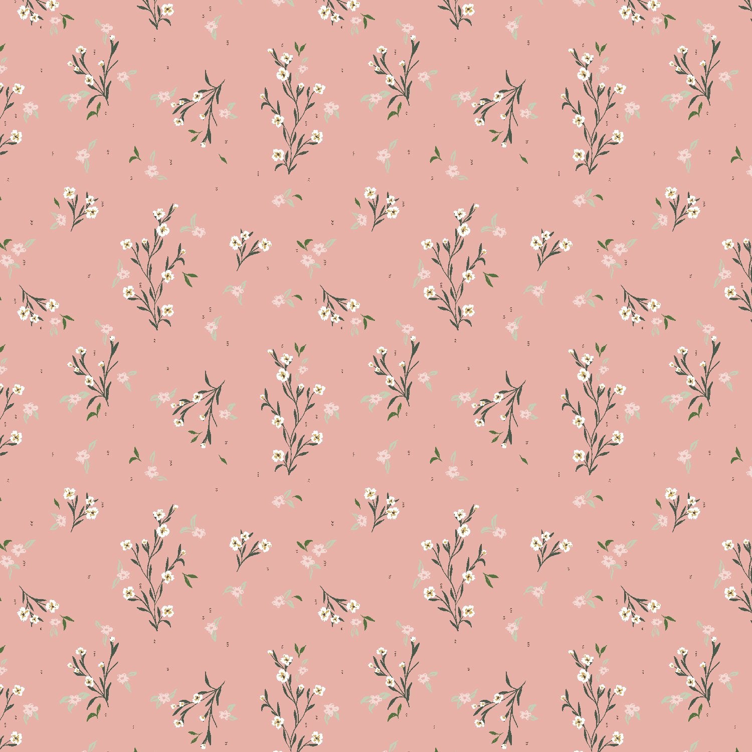 cotton+steel | i'll watch you fly | delicate bloom old rose - floydthefox