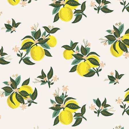 cotton+steel | rifle paper co | primavera | lemon blossom metallic - floydthefox