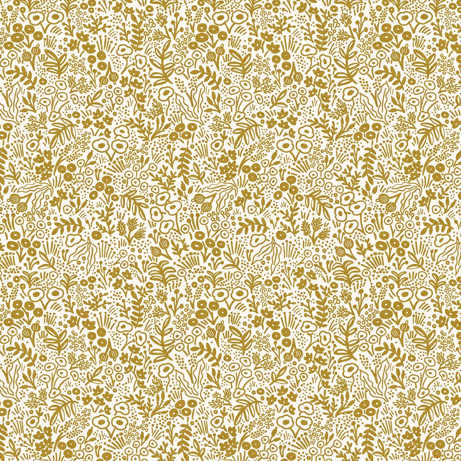 cotton+steel | rifle paper basics | tapestry gold metallic - floydthefox