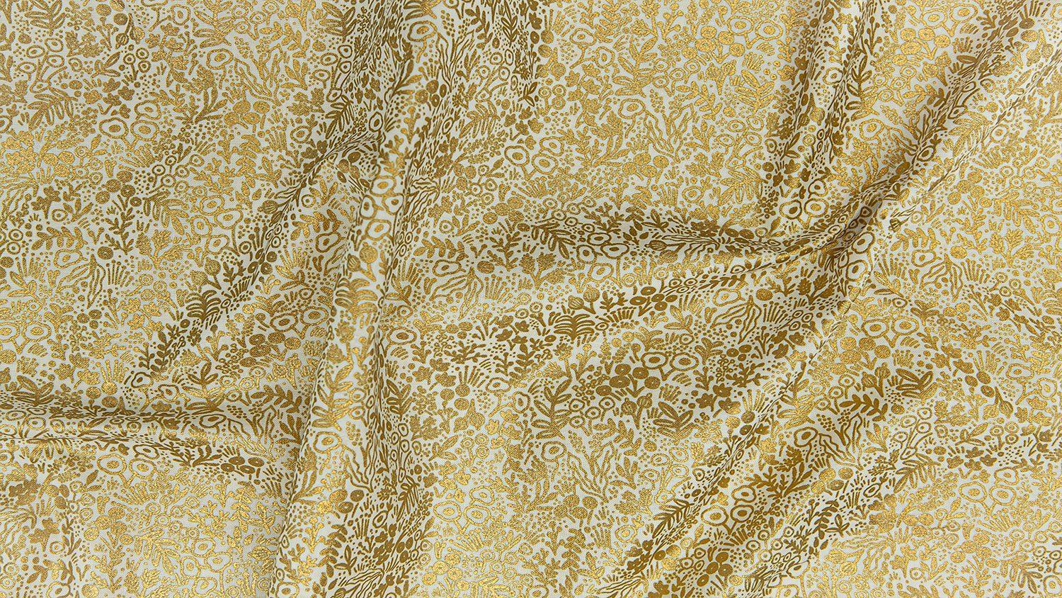 cotton+steel | rifle paper basics | tapestry gold metallic - floydthefox
