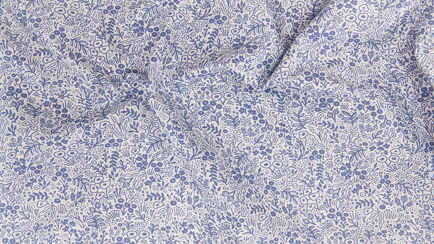 cotton+steel | rifle paper basics | tapestry lace periwinkle