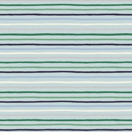 cotton+steel | holiday classic | festive stripe mint metallic
