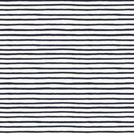 cotton+steel | rifle paper co. | festive stripe navy