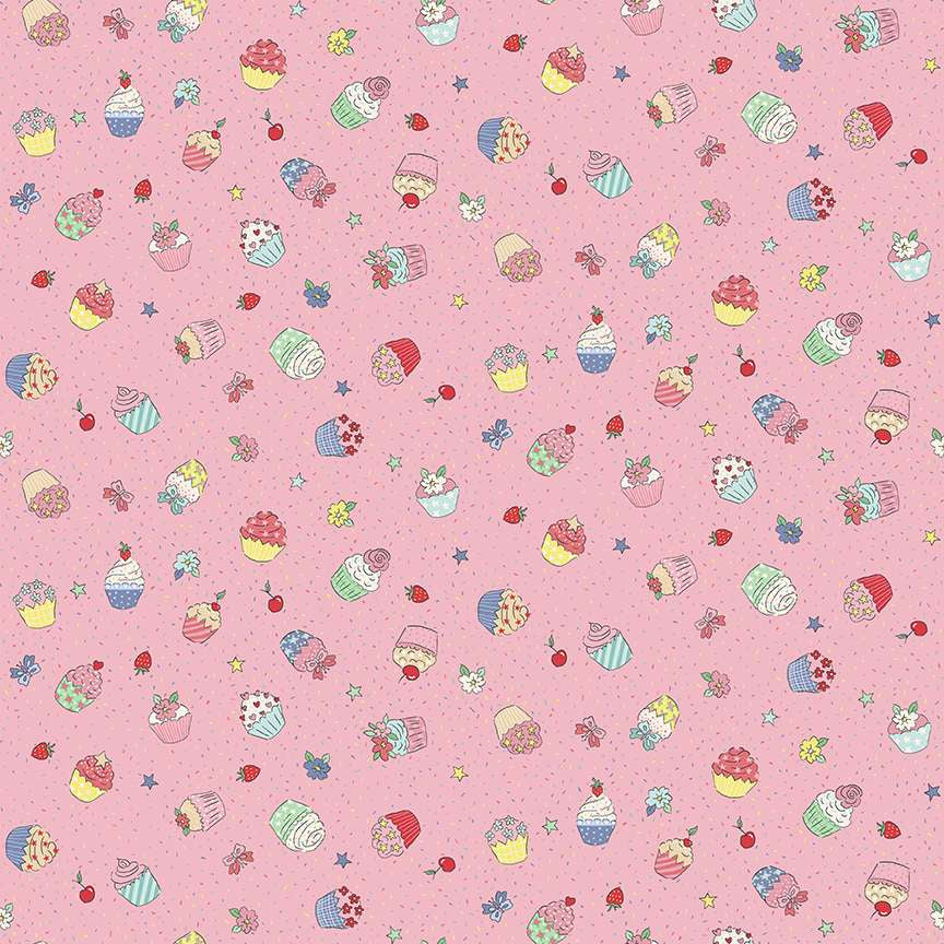 makower uk | afternoon tea | cupcake confetti pink