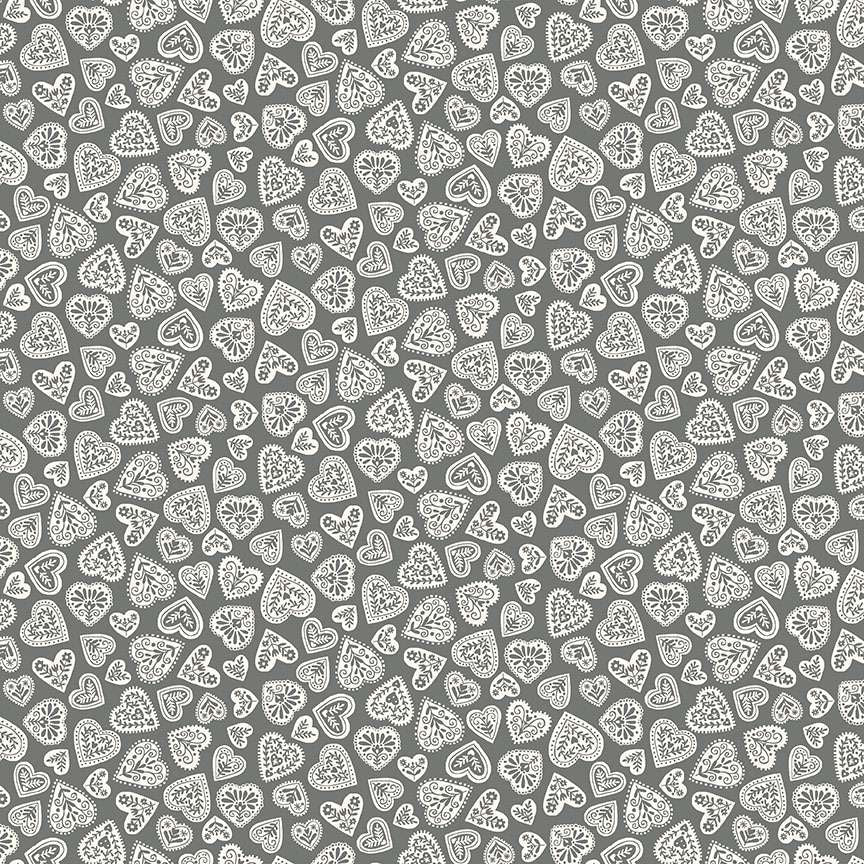 makower uk | scandi | hearts grey