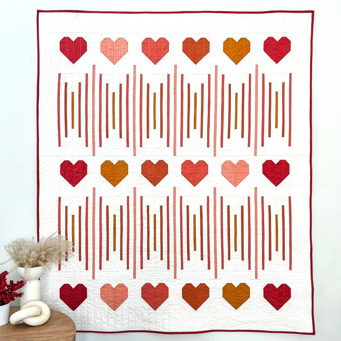 quilt kit | abby maed | heartbeat quilt - cover quilt