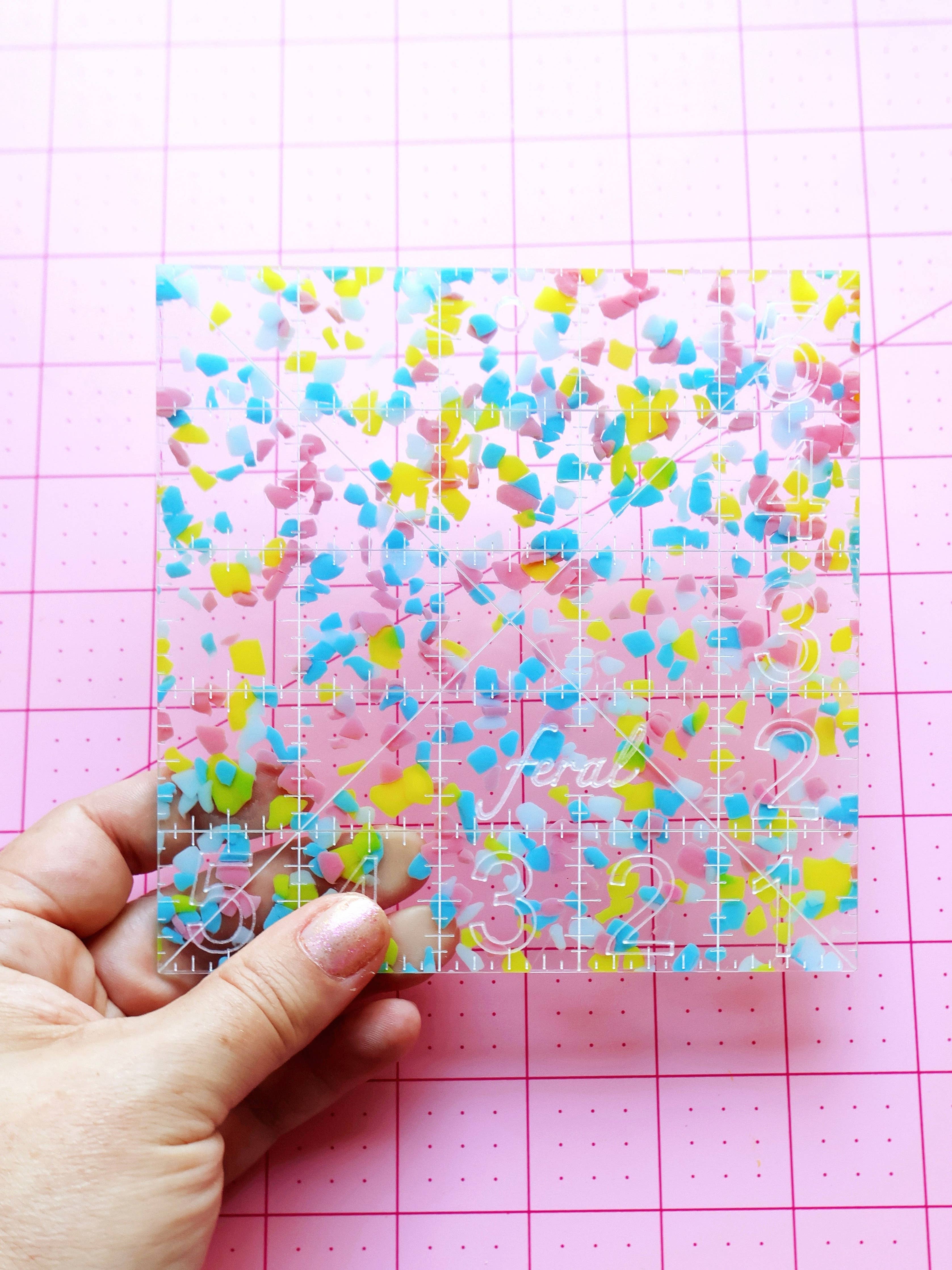 quiltlineal | feral notions | charm square ruler