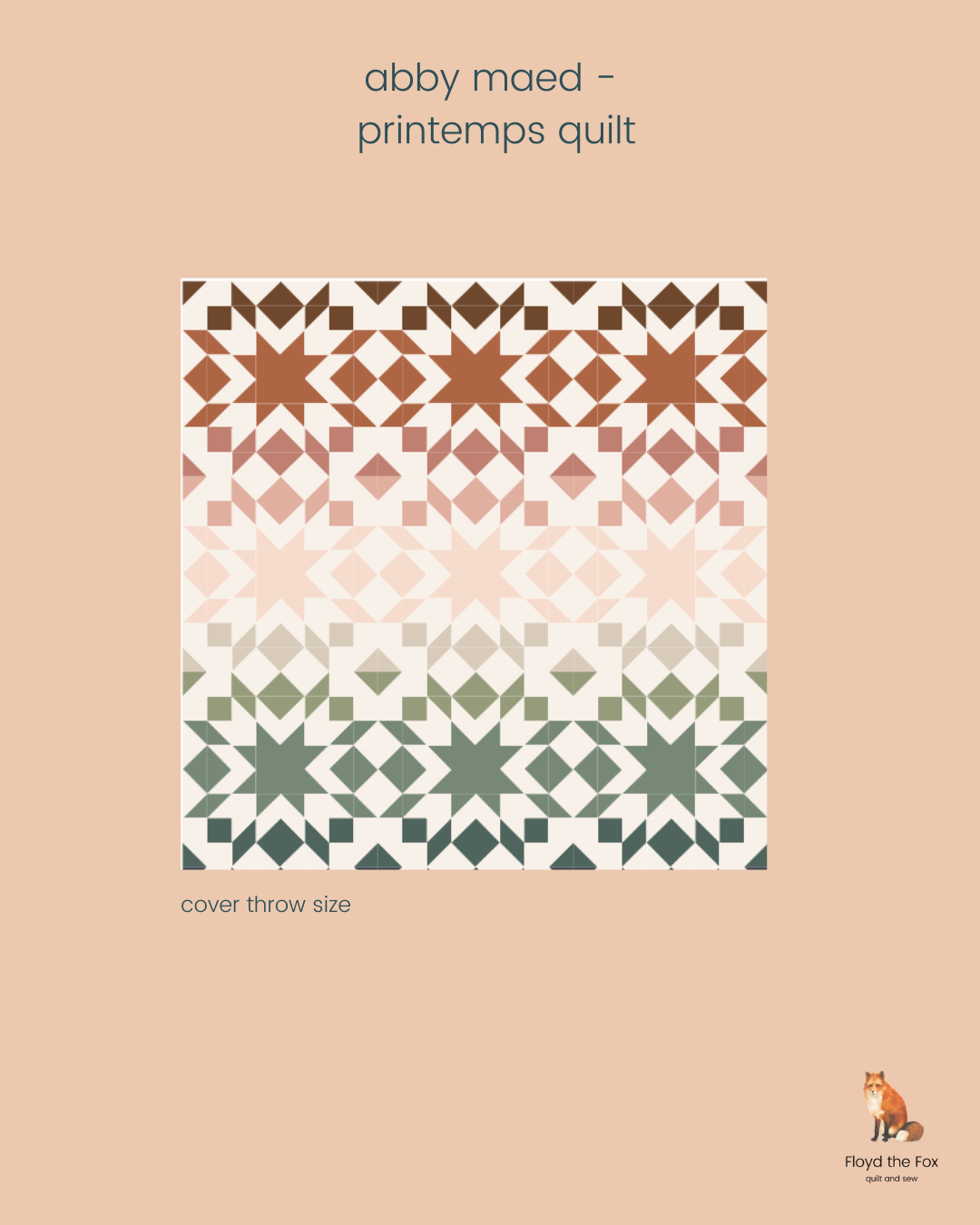 quilt kit | abby maed | printemps quilt - almost cover quilt