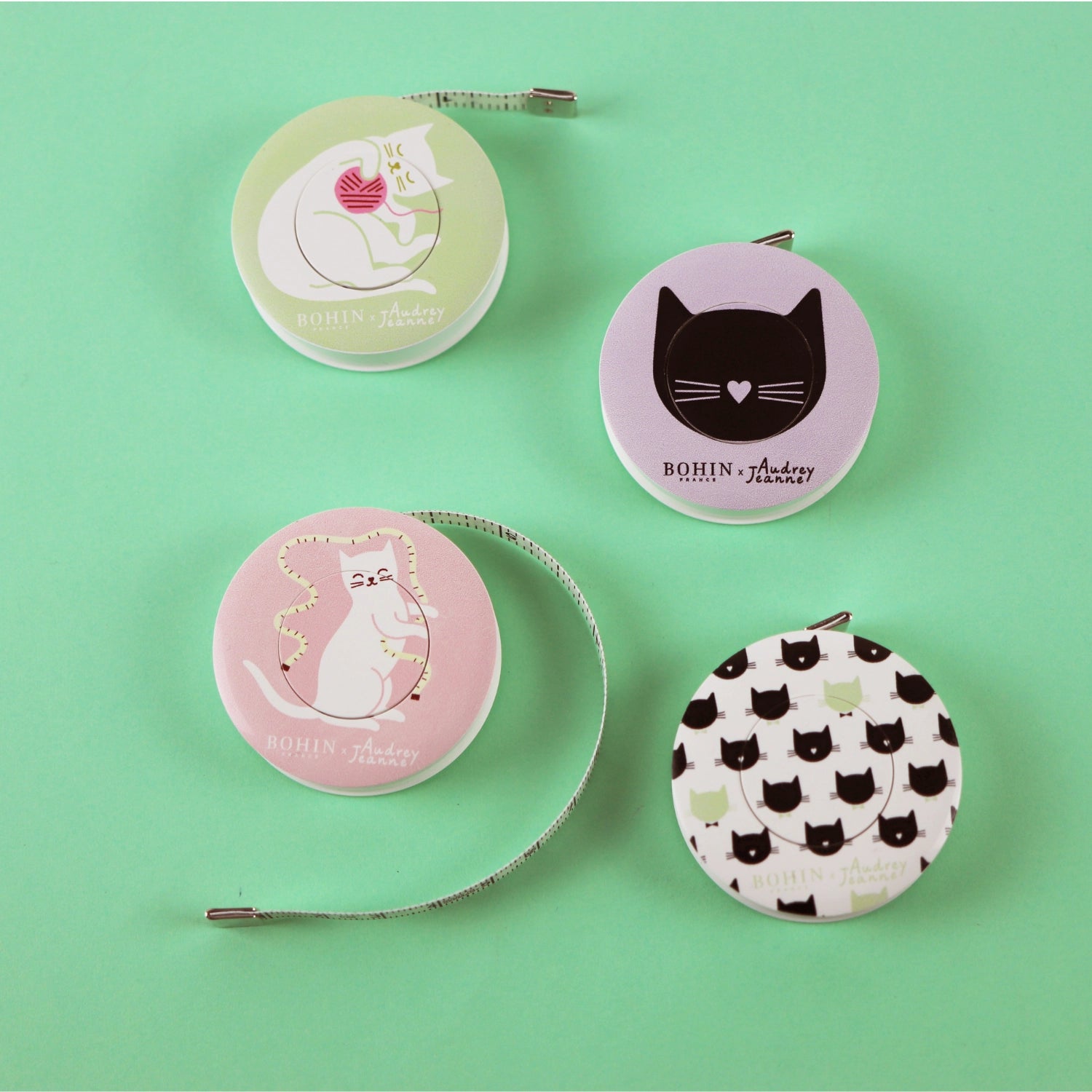 bohin | maßband "cat-lover" audrey jeanne x bohin