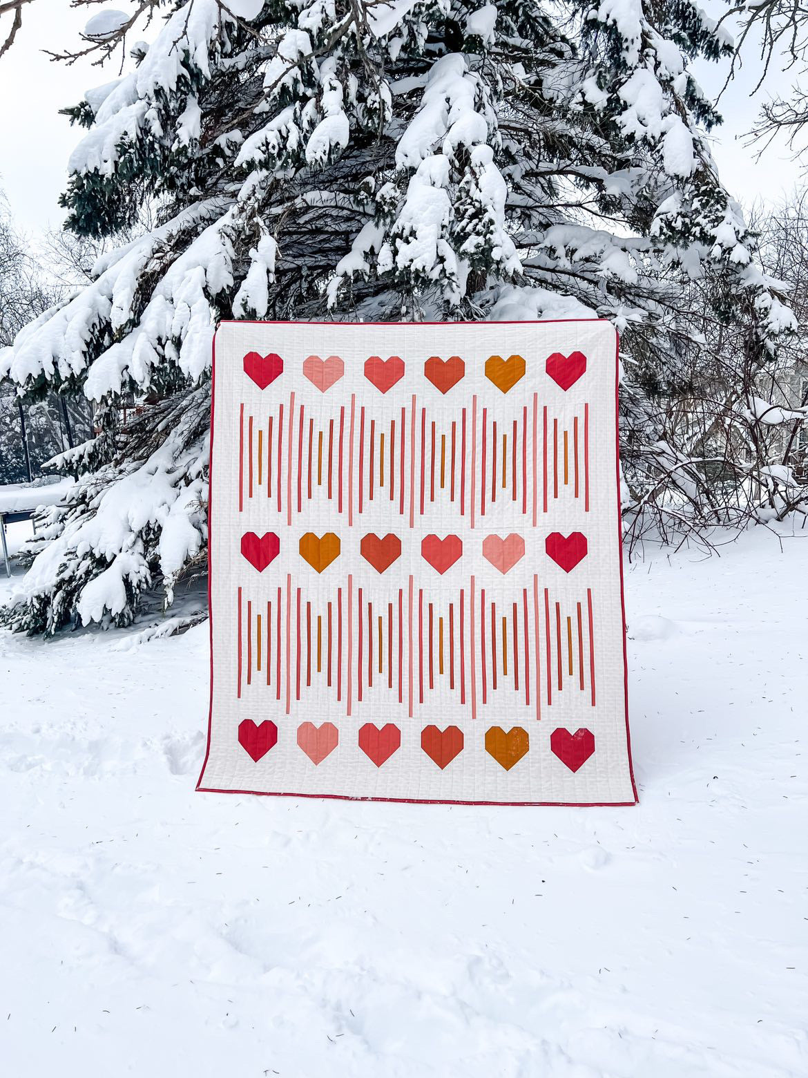 quilt kit | abby maed | heartbeat quilt - cover quilt