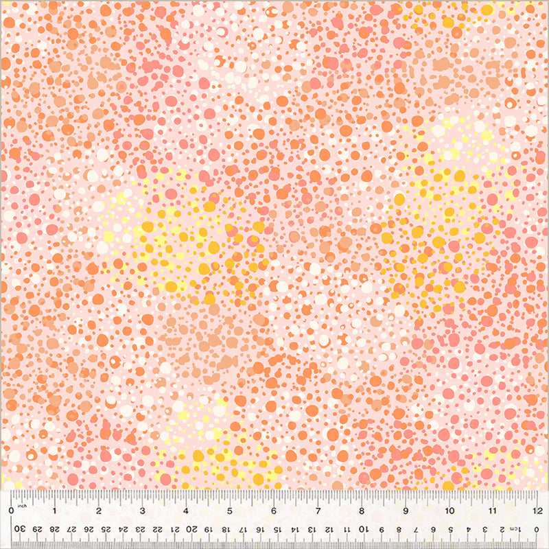 windham | 108" überbreiter rückseitenstoff | splatter dots peach