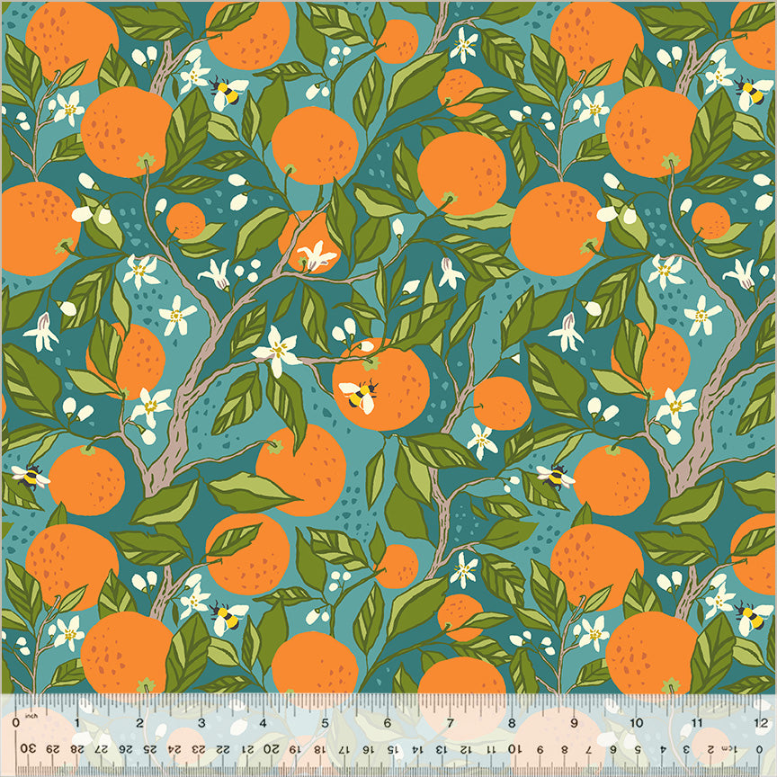 monaluna | orchard grove | branches teal