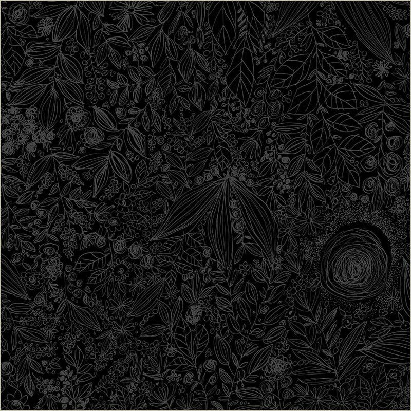 windham fabrics | patchworkstoff | pen & petal | daydream black on black