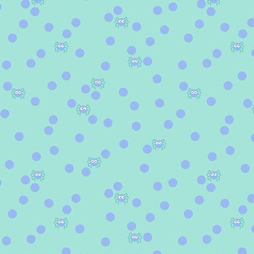 andover | patchworkstoff | ghostly garden | spin and spot aqua