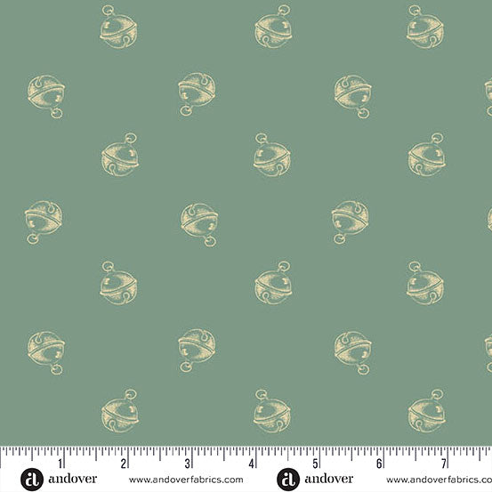 andover fabrics | patchworkstoff | jingle bell | jingle bell vintage blue - floydthefox