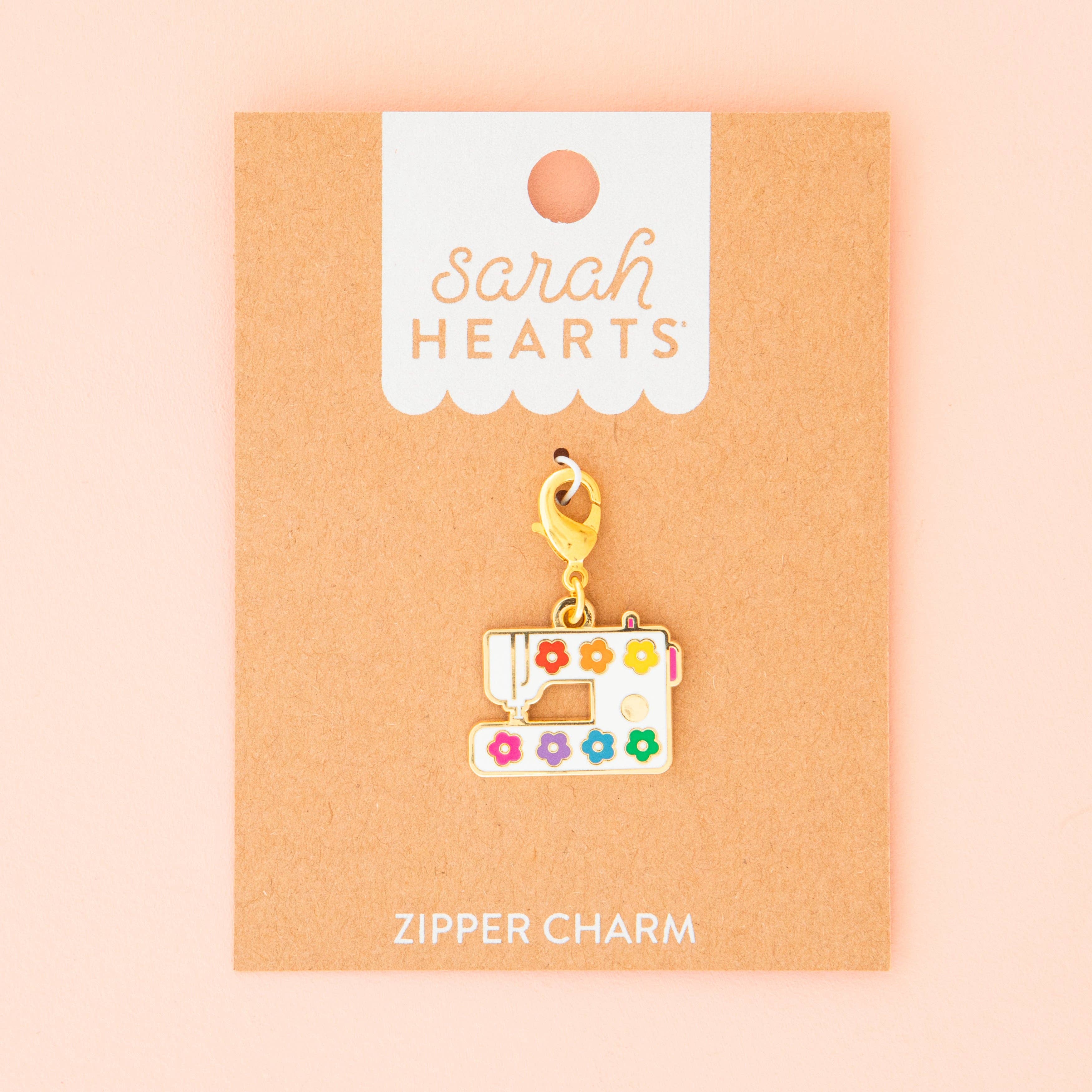 sarah hearts | zipper charm | nähmaschine