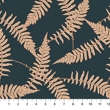 figo fabrics | botanist | ferns navy