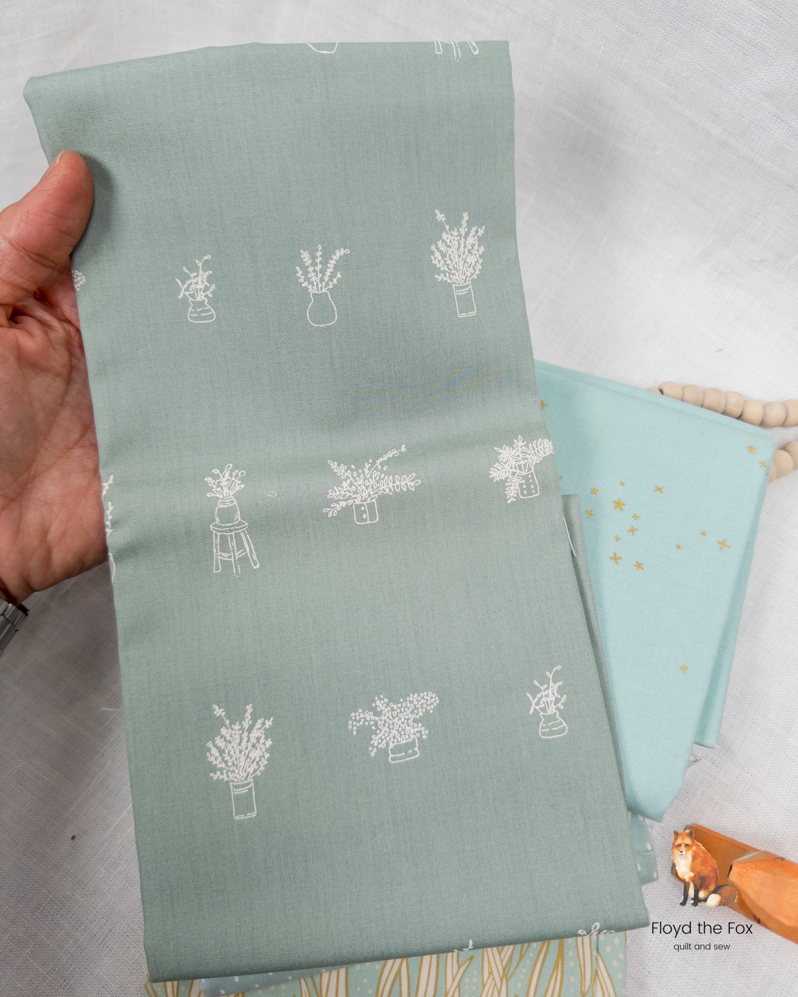 stoffpaket | monochromes | aqua
