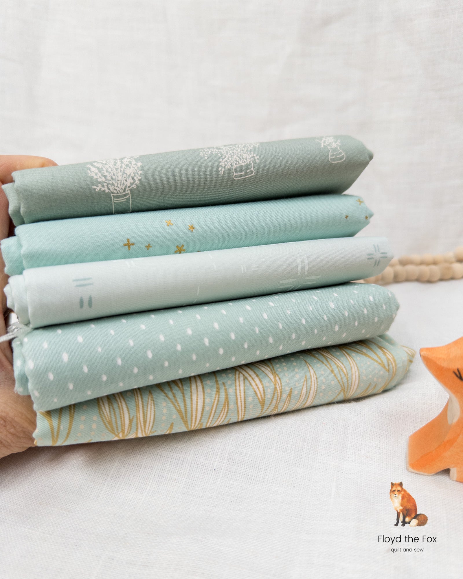 stoffpaket | monochromes | aqua