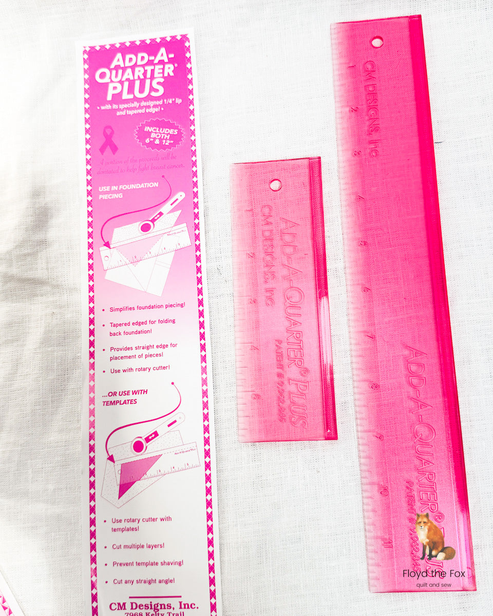 Add-A-Quarter Plus Lineal | 6 inch + 12 inch combo | pink