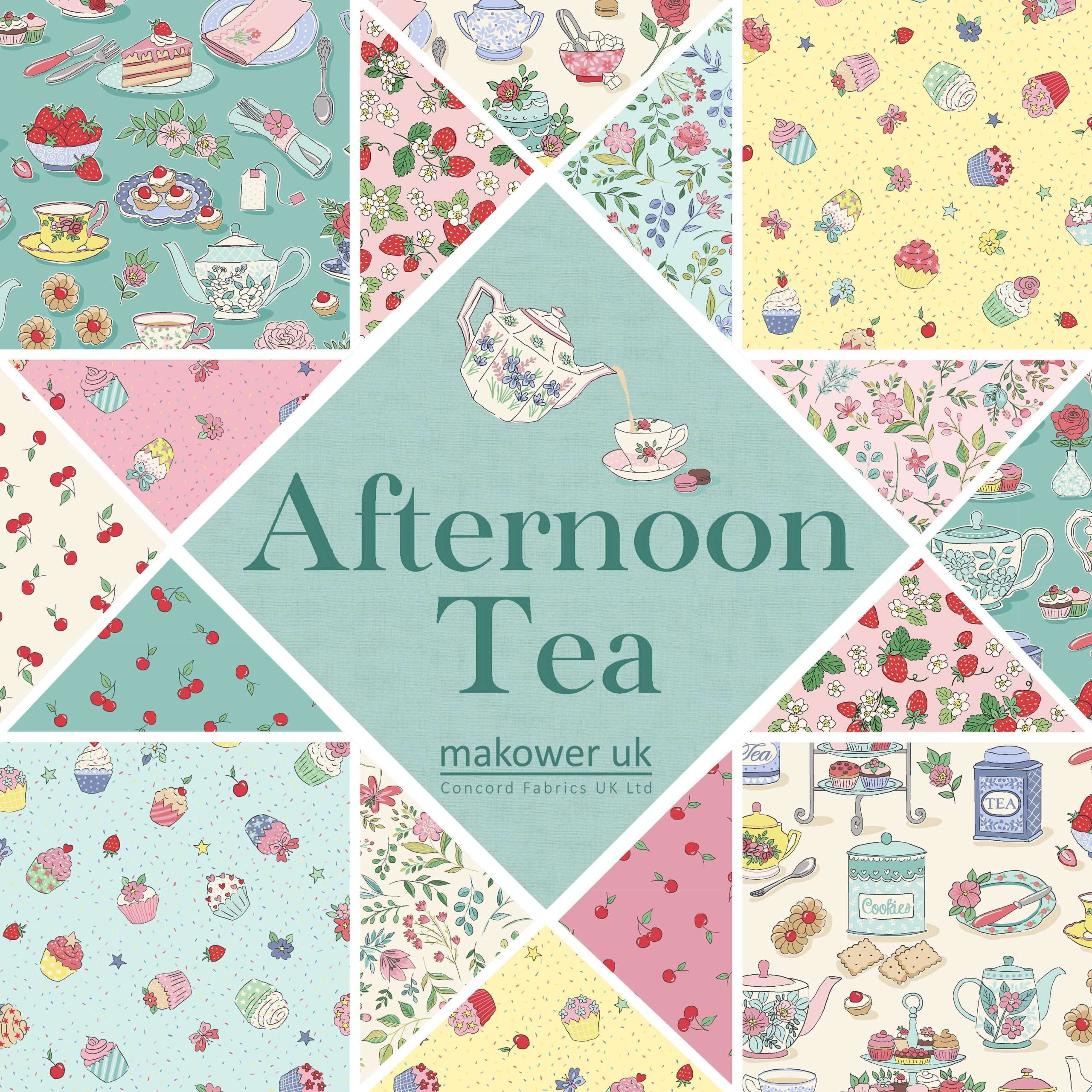 makower uk | afternoon tea | cherry crush teal