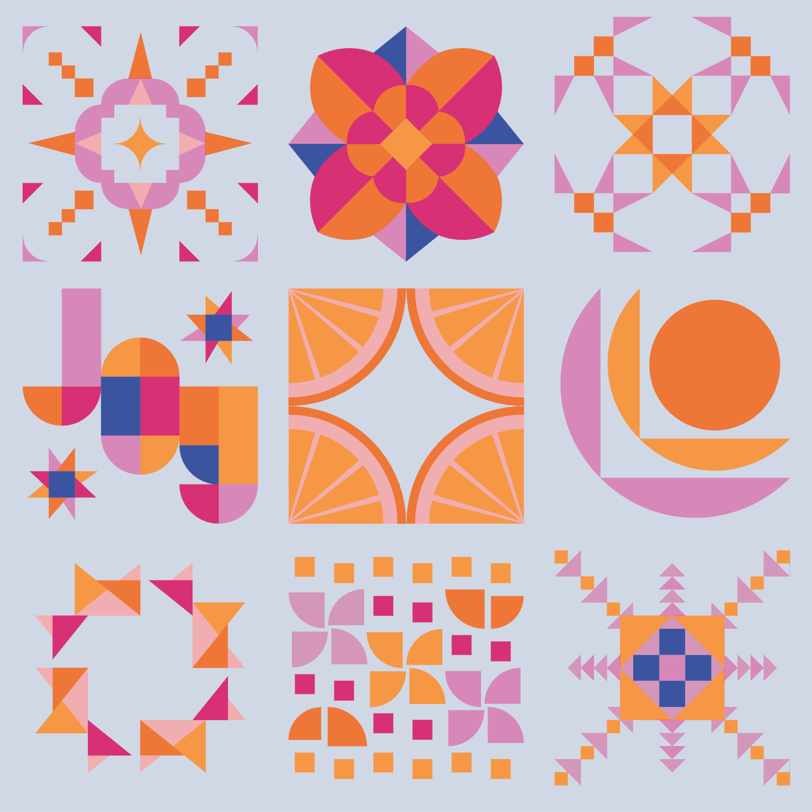 quiltkit | solstice sampler 2025 | tutti frutti